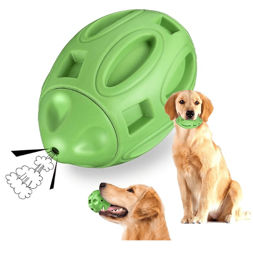 Dog Chew Toys for Aggressive Chewers, Tough and Durable Dog Rugby Excercise Ball - Picture 11 of 11
