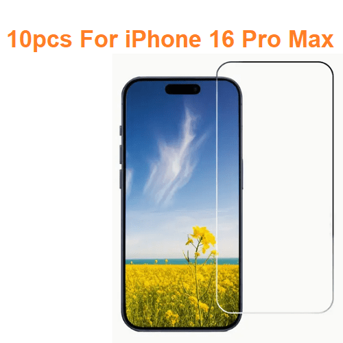 10 PACK Tempered Glass Screen Protector For iPhone 16, 16 Pro,16 Plus,16 Pro Max - Picture 9 of 9